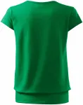 Modna koszulka damska, zielona trawa