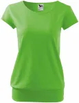 Modna koszulka damska, zielone jabłko