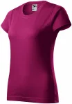 Prosta koszulka damska, fuchsia red