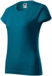 Prosta koszulka damska, petrol blue Prosta koszulka damska, petrol blue