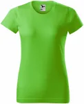 Prosta koszulka damska, zielone jabłko