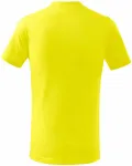 Prosta koszulka dziecięca, cytrynowo żółty