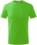 Prosta koszulka dziecięca, zielone jabłko