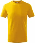 Prosta koszulka dziecięca, żółty