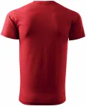 Prosta koszulka męska, czerwony