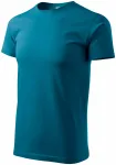 Prosta koszulka męska, petrol blue Prosta koszulka męska, petrol blue