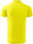 Prosta koszulka polo męska, cytrynowo żółty