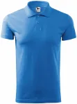 Prosta koszulka polo męska, jasny niebieski