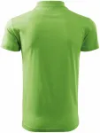Prosta koszulka polo męska, zielony groszek