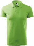 Prosta koszulka polo męska, zielony groszek