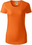 T-shirt damski z bawełny organicznej, pomarańczowy