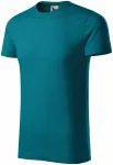 T-shirt męski, teksturowana bawełna organiczna, petrol blue T-shirt męski, teksturowana bawełna organiczna, petrol blue
