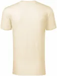 T-shirt męski wykonany z wełny Merino, migdałowy