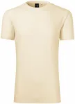 T-shirt męski wykonany z wełny Merino, migdałowy