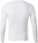 T-shirt sportowy z długim rękawem, biały