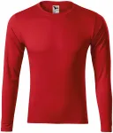 T-shirt sportowy z długim rękawem, czerwony