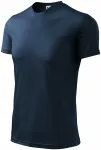 T-shirt z asymetrycznym dekoltem, ciemny niebieski