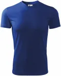T-shirt z asymetrycznym dekoltem, królewski niebieski