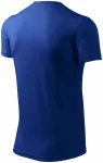 T-shirt z asymetrycznym dekoltem, królewski niebieski