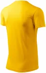 T-shirt z asymetrycznym dekoltem, żółty