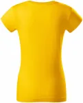 Trwała koszulka damska, żółty